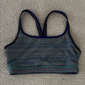 MPG Multicolor Striped Sports Bra
